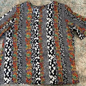 Multicolor Patterned Women's Top
